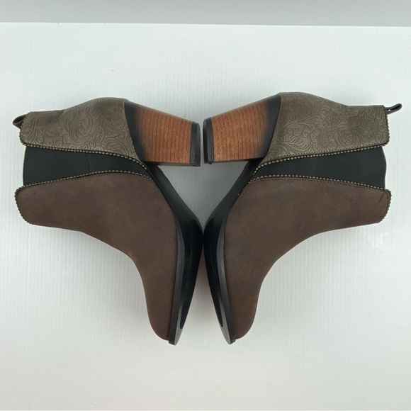 Maurices Ankle Boots Rebel Tan 7.5M 3" Heel - Picture 4 of 10